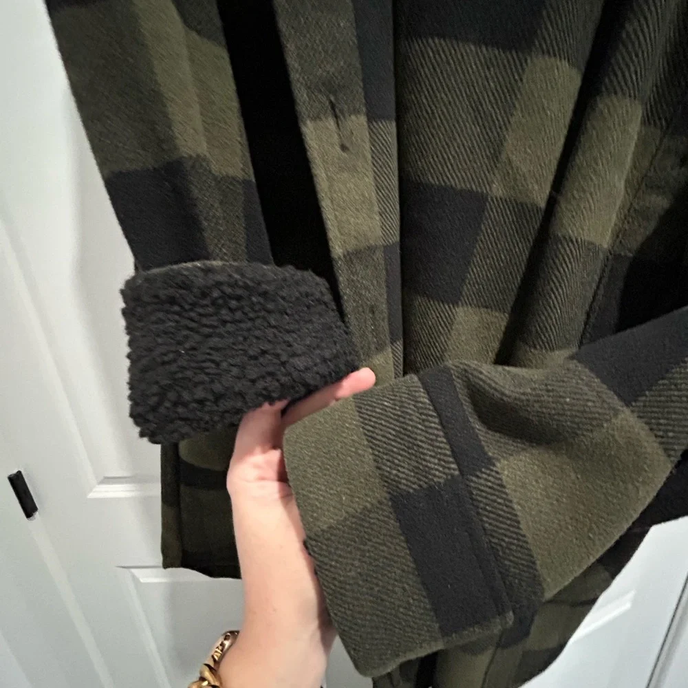 RD Style dark green plaid Shacket - Picture 4 of 5